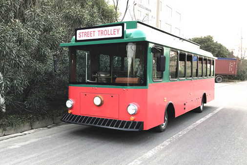 韓國定制仿古花車觀光巴士